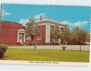 Postcard Plains High School, Plains, Georgia