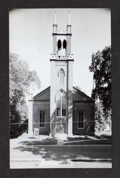 ME Church NEWCASTLE MAINE Postcard RPPC Real Photo PC Postcard