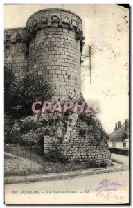Old Postcard Poitiers Tower of The Bird