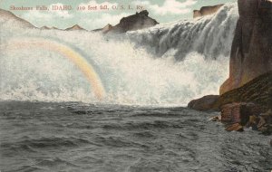 SHOSHONE FALLS Idaho OSL Railway Waterfall c1900s Vintage Postcard
