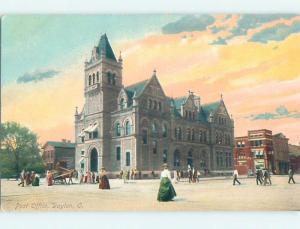 Unused Divided Back POST OFFICE SCENE Dayton Ohio OH hs1426