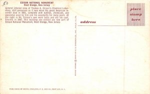 Edison National Monument West Orange, New Jersey Postcard