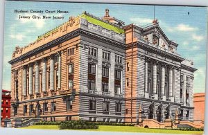 Postcard COURT HOUSE SCENE Jersey City New Jersey NJ AK4196