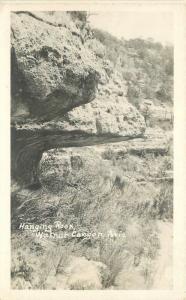 Arizona C-1910 RPPC Photo Postcard Hanging Rock Walnut Canyon 12039