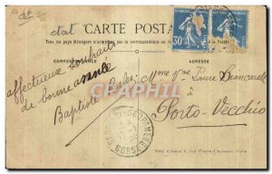 Old Postcard Ies Aisne Vue Generale