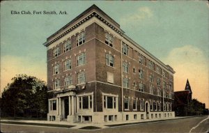 Fort Smith Arkansas AR Elks Club c1910 Postcard