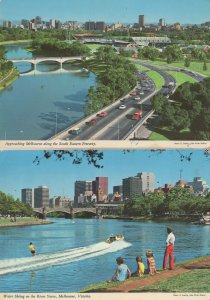 Water Skiing Sports River Yarra  Melbourne Australia 2x Postcard s