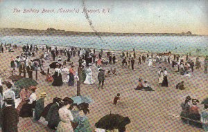 Postcard The Bathing Beach Newport RI