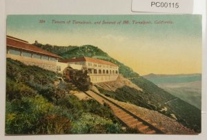 Tavern of Tamalpais & Mt Tamalpais Summit 1910s California Postcard