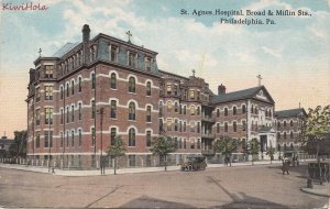 Postcard St Agnes Hospital Broad & Miflin Sts Philadelphia PA