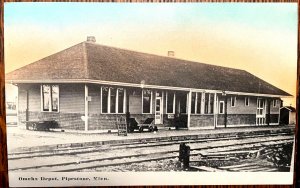 Vintage Postcard 1907-1915 Omaha Depot, Pipestone, Minnesota