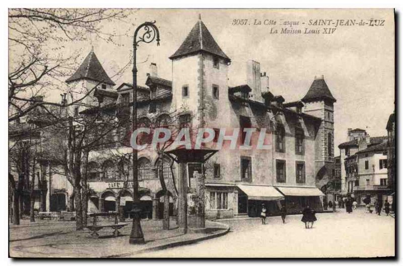 Old Postcard Saint Jean de Luz La Cote Basque Maison Louis XIV ZFM65