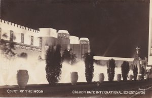 San Francisco Golden Gate Expo Court Of The Moon Real Photo