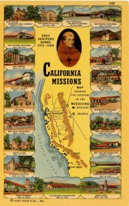 CA - California Missions Map