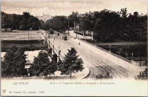 Germany Leipzig Blick a.d. Plagwitzer Brücke Vintage Postcard C047