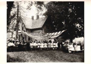 Vintage Postcard Carr Todd Family Reunion Toddsville New York Real Photo RPPC