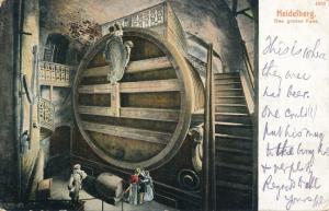 Heidelberg, Germany - The Big Beer Barrel - pm 1904 - UDB