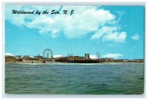 Marine Pier and Boardwalk, Wildwood By The Sea New Jersey NJ Postcard 