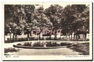 Old Postcard Auch Place Salinis And Basin