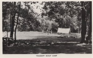Tent at Youlbury Boy Scouts Camp Oxford RPC Postcard From Scout