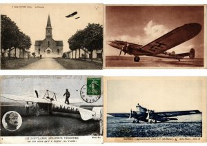 AIRCRAFT, AVIATION 48 Vintage Postcards Mostly Pre-1940 (L2759)