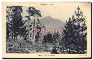 Old Postcard Corsica Vergio pass Corsica