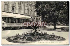 Old Postcard Cars A Corner of the Court of The Thermal baths