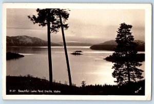 Idaho ID Postcard RPPC Photo Beautiful Lake Pend Oreille View c1940's Vintage