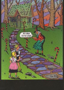 Ken Brown Spanish Evil Witch Comic Art Illustrator Painting Postcard