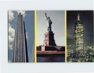 Postcard Famous New York City Landmarks, New York City, New York