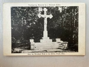 Vintage Postcard 1915-30 Soldiers' Thanksgiving Memorial, Frank, Ohio (OH)