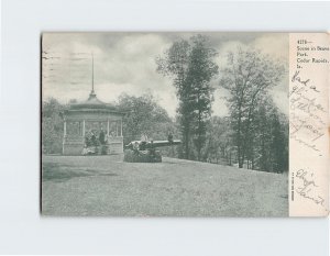 Postcard Scene in Beaver Park Cedar Rapids Iowa USA