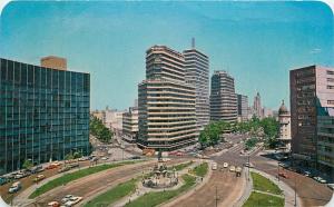 Columbus Circle Paseo de la Reforma Mexico City Mexico aerial view Postcard