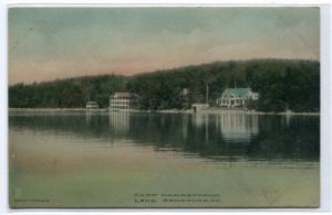 Camp Namaschaug Lake Spofford New Hampshire 1912 handcolored postcard