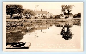 RPPC CAPE PORPOISE, Kennebunkport ME ~ Tourist YE OLD GARRISON HOUSE Postcard