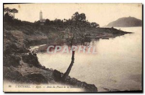 Old Postcard L'Esterel Agay Anse Lighthouse of Baumette