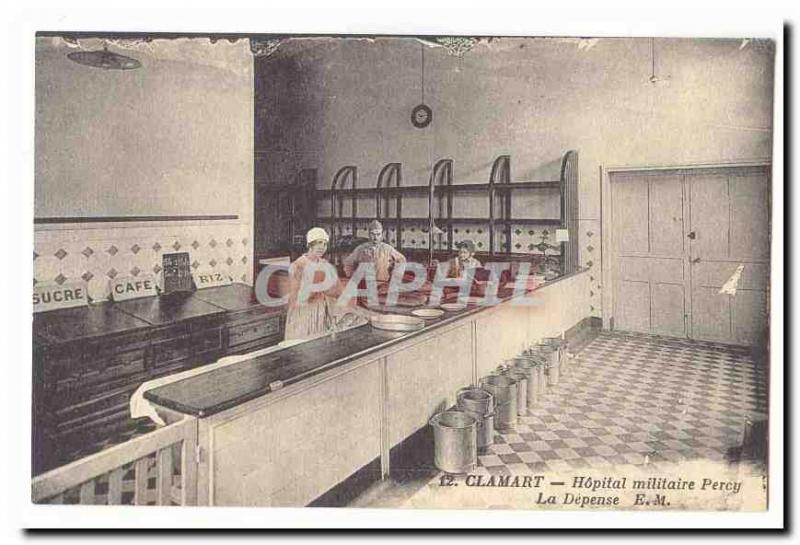 Clamart Old Postcard Percy Military Hospital's expense