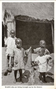 Waifs Being Bought Up By Sisters South African Poverty Homeless Postcard