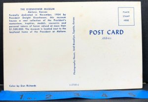 Abilene Eisenhower Museum Kansas Vintage Postcard