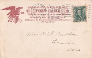 Springfield Club Missouri MO 1907 UDB Postcard E30