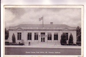 United States Post Office, Mt Vernon, Indiana, Used 1952