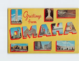 Postcard Greetings from Omaha Nebraska USA