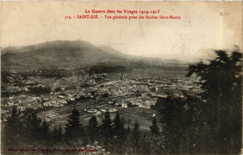 CPA La Guerre dans les Vosges 1914-1915 - St-DIÉ - Vue générale prise (657400)
