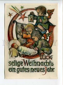 422654 GERMANY Hummel winged Angel CHRISTMAS RPPC