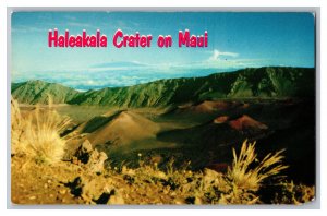 Haleakala Crater On Maui Hawaii Postcard 