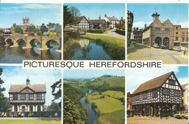 Herefordshire Postcard - Picturesque Views - Ref 15669A