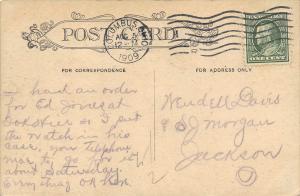 Columbus Ohio 1909 Postcard Carnegie Library