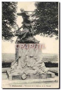 Old Postcard Chateaudun Monument Of Defense