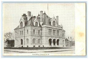 c1905s Post Office Concord New Hampshire NH Unposted Postcard 