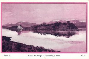 argentina, Tierra del Fuego, Canal de Beagle, Esperando la Brisa 1920s Postcard